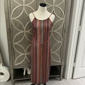 Sam Edelman Multicolor Striped Midi Dress